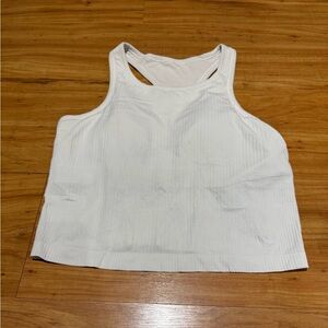 lululemon athletica Ebb to Street Racerback White Crop Top
